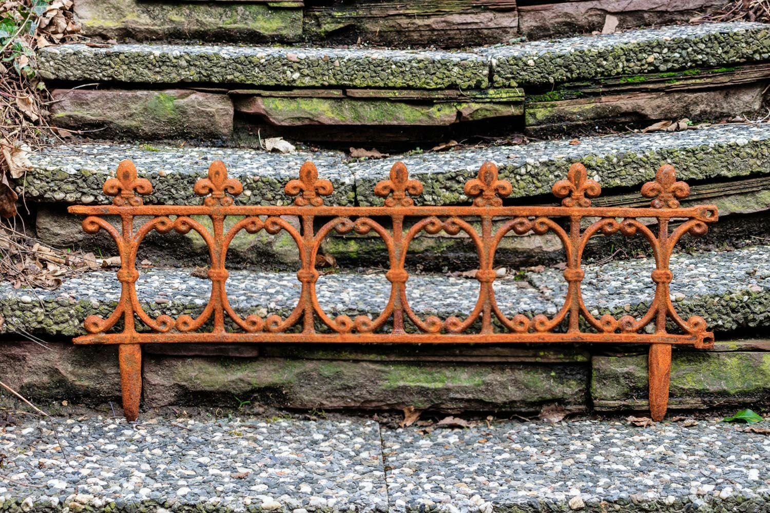 Gartendeko Eisen Rostig Genial Beetstecker Zaun Beeteinfassung Antik Stil Eisen Rostig