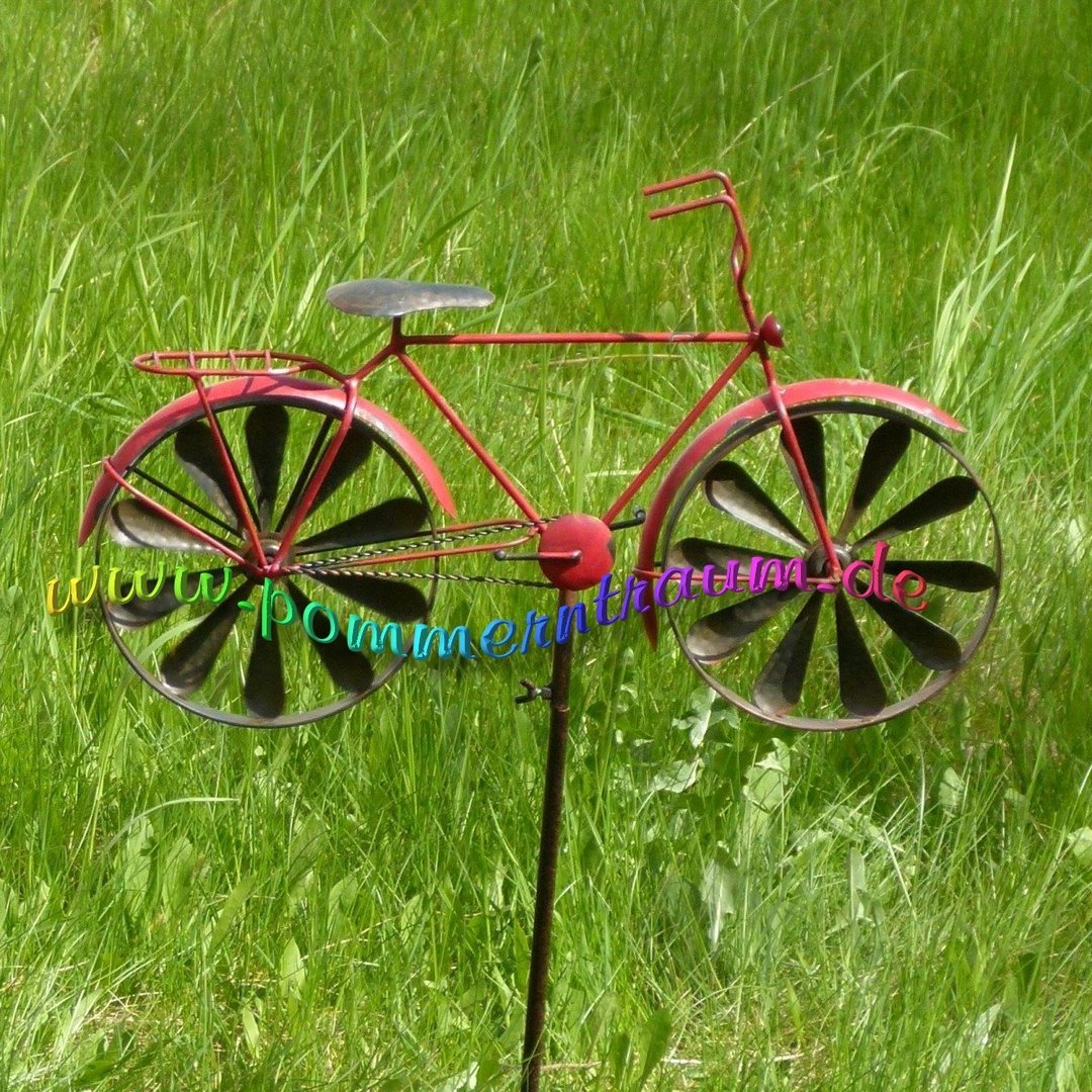 P Windspiel Windrad Gartenpendel Fahrrad JPG