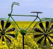 Gartendeko Fahrrad Schön Windspiel Windrad Metall Gartenstecker