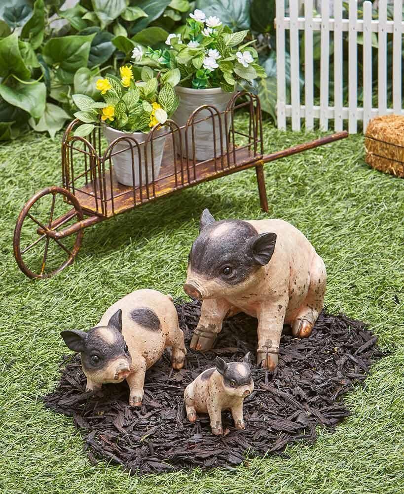 Gartendeko Figuren Inspirierend Ss Farmhouse Pig Statues or Wheelbarrow In 2019