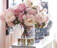 Gartendeko Glas Schön Schöne Rosa Pfingstrosen In Der Klaren Vase Für Einen