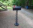 Gartendeko Granit Frisch Mailbox Stand Made From Old Chain Welded to Her Via Dh