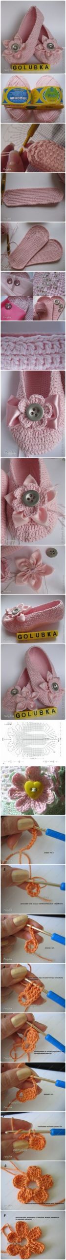 91c5c6a7aac9f4ca930f4fdbfa1ae955 crocheted slippers crochet shoes