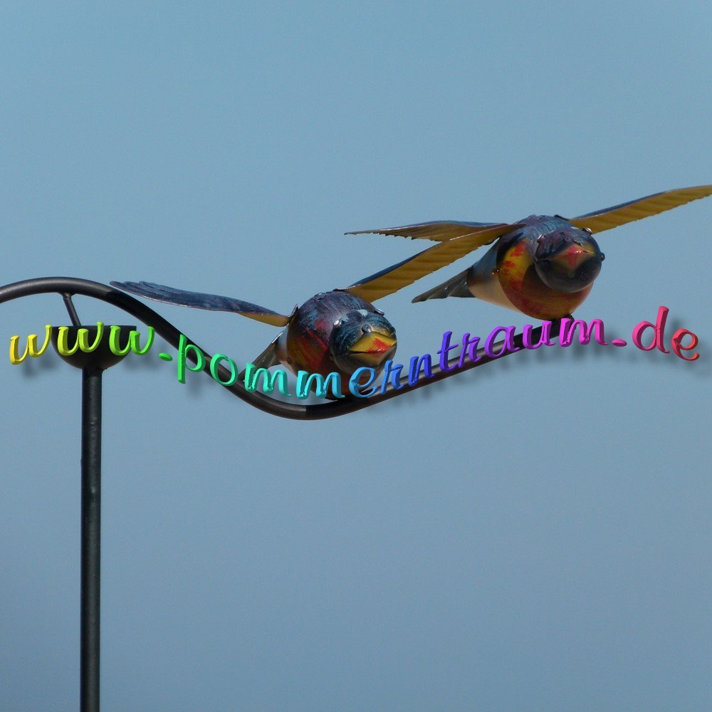 Gartendeko Rostoptik Luxus Windspiel Gartenpendel Garten Deko â¤ Verliebte Vögel â¤ Mit