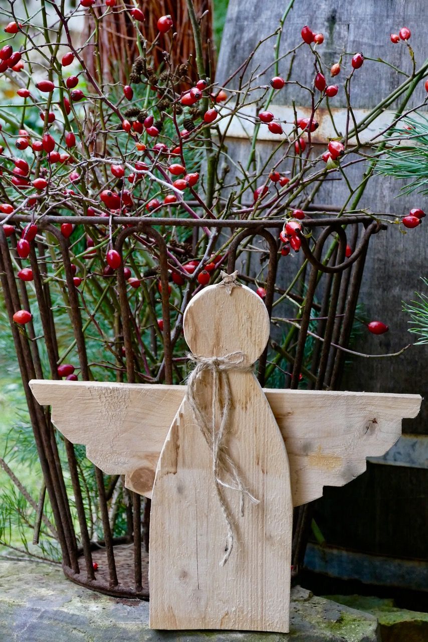 Gartendeko Selbstgemacht Holz Elegant Rustikaler Palettenholz Engel