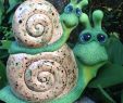 Gartendeko sommer Neu Icky & Sticky Garden Art Ceramic Snails Mama and Baby