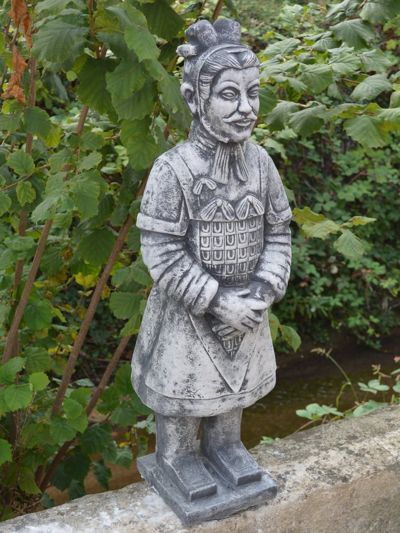 Gartendeko Terracotta Frisch Chinese Terracotta Warrior General Statue