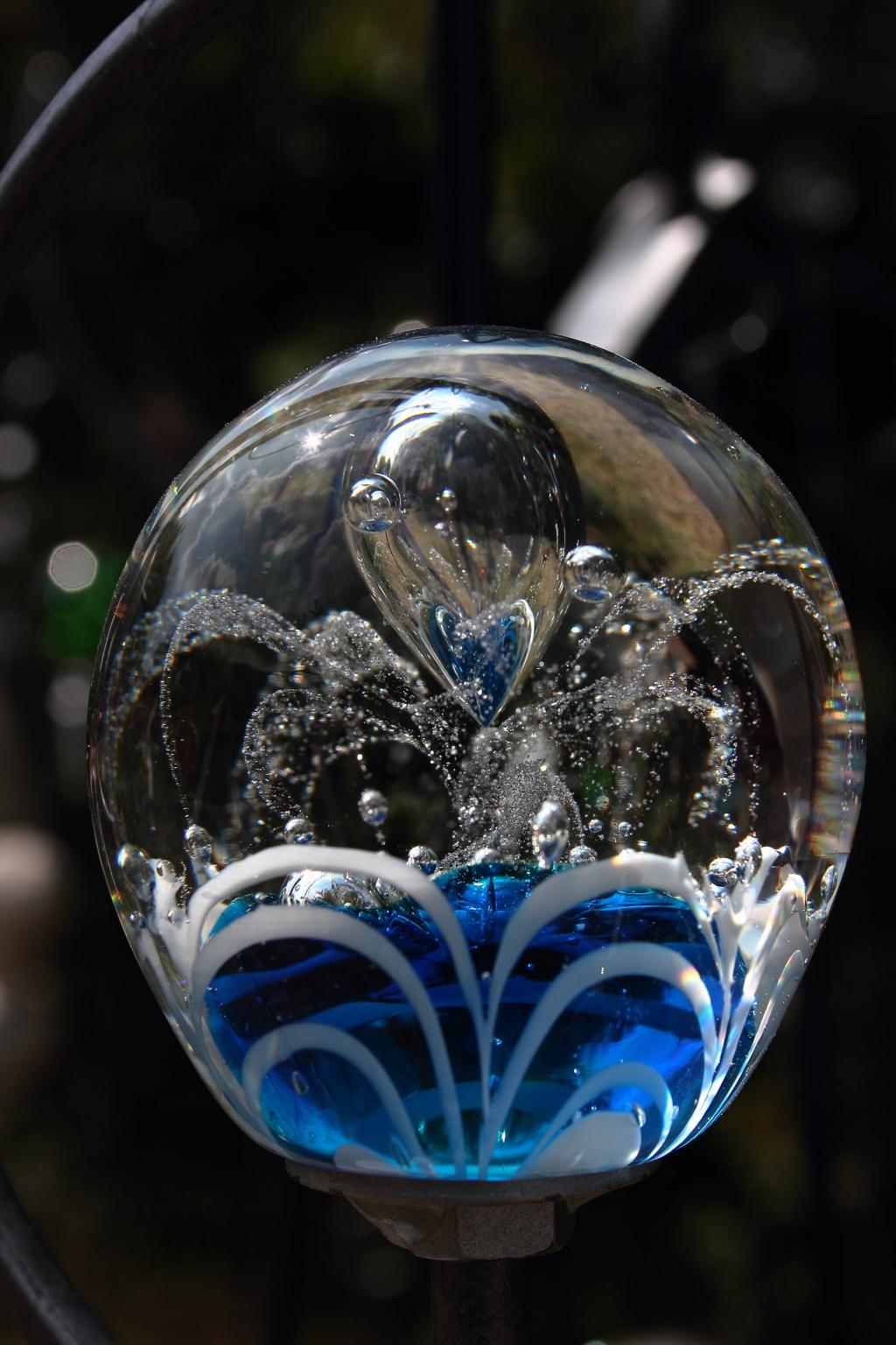 Gartendeko Zum HÃ¤ngen Elegant 大理石 玻璃 多彩 退休 Gartendeko 玻璃球 透明