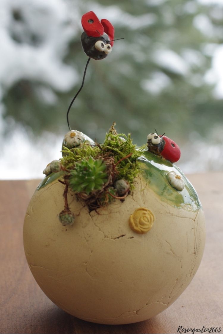 Gartendekoration Selbstgemacht Einzigartig Love is In the Air Keramik In 2019