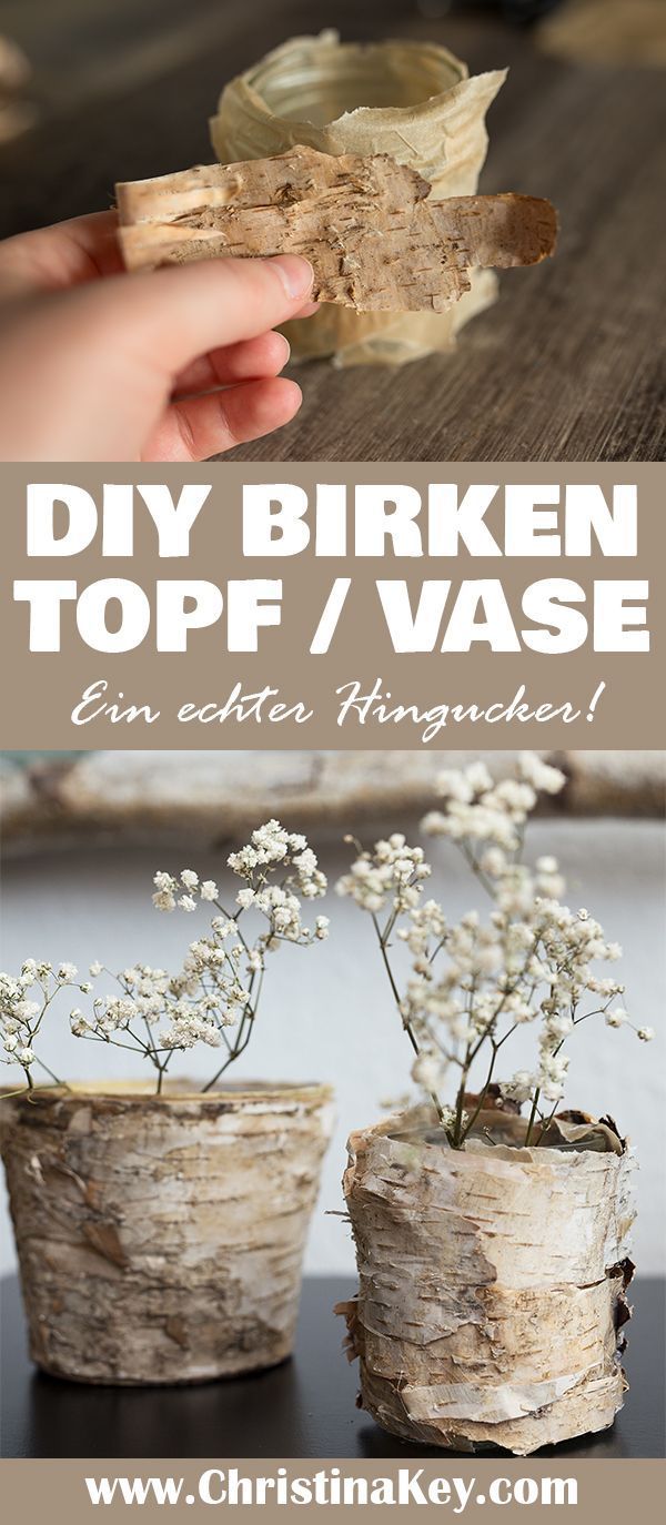 Gartendekoration Selbstgemacht Inspirierend Diy Birken topf Vase