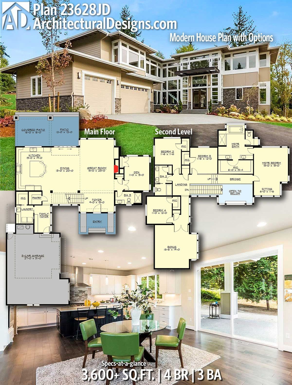Gartendesign Modern Elegant Plan Jd Modern House Plan with Options In 2019