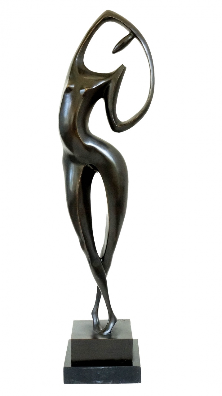 Gartenfiguren Aus Stein Und Metall Elegant Bronze Ballerina Sculpture — Lorenzo Sculptures