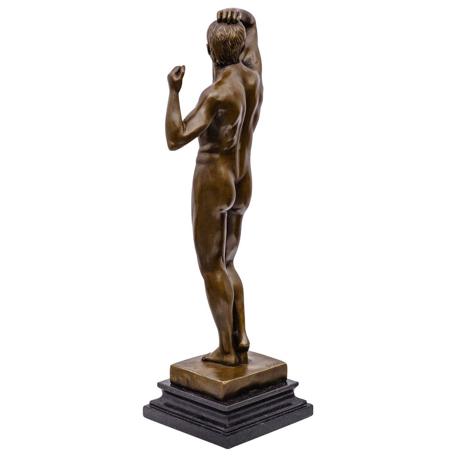 Gartenfiguren Selber Machen Einzigartig Details Zu Bronzeskulptur Erotische Kunst Nach Rodin Bronze Akt Mann Figur Skulptur 47cm