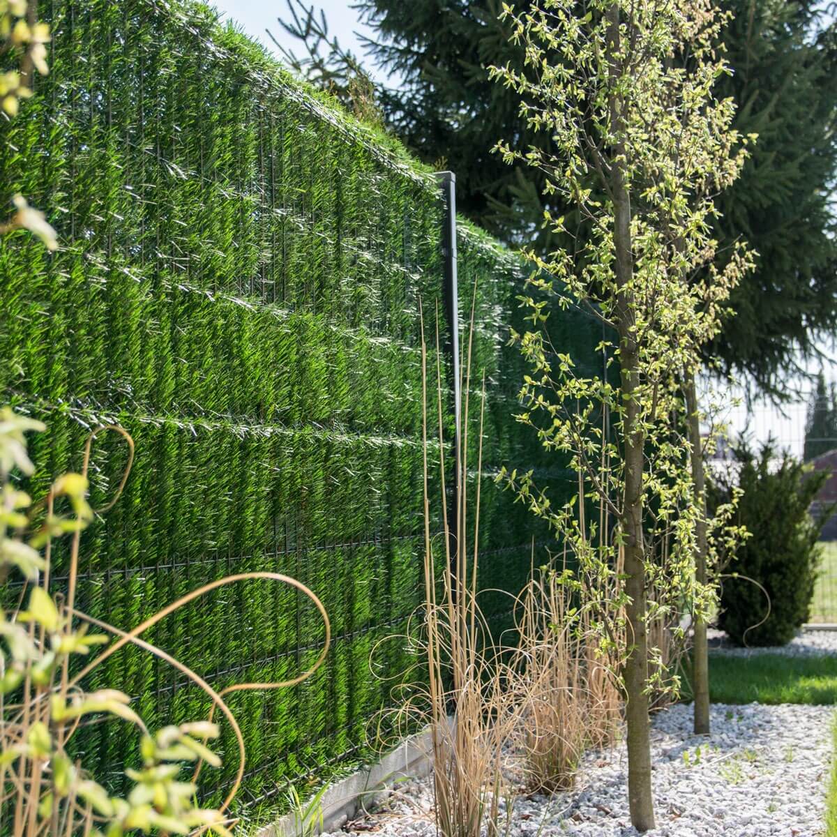 Gartengestaltung Mit Holzkisten Genial Zaunblende Hellgrün "greenfences" Balkonblende Für 180cm