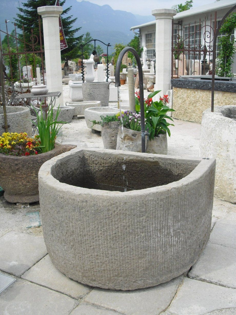 Gartengestaltung Mit Wasser Best Of Antiker Brunnen Aus Naturstein