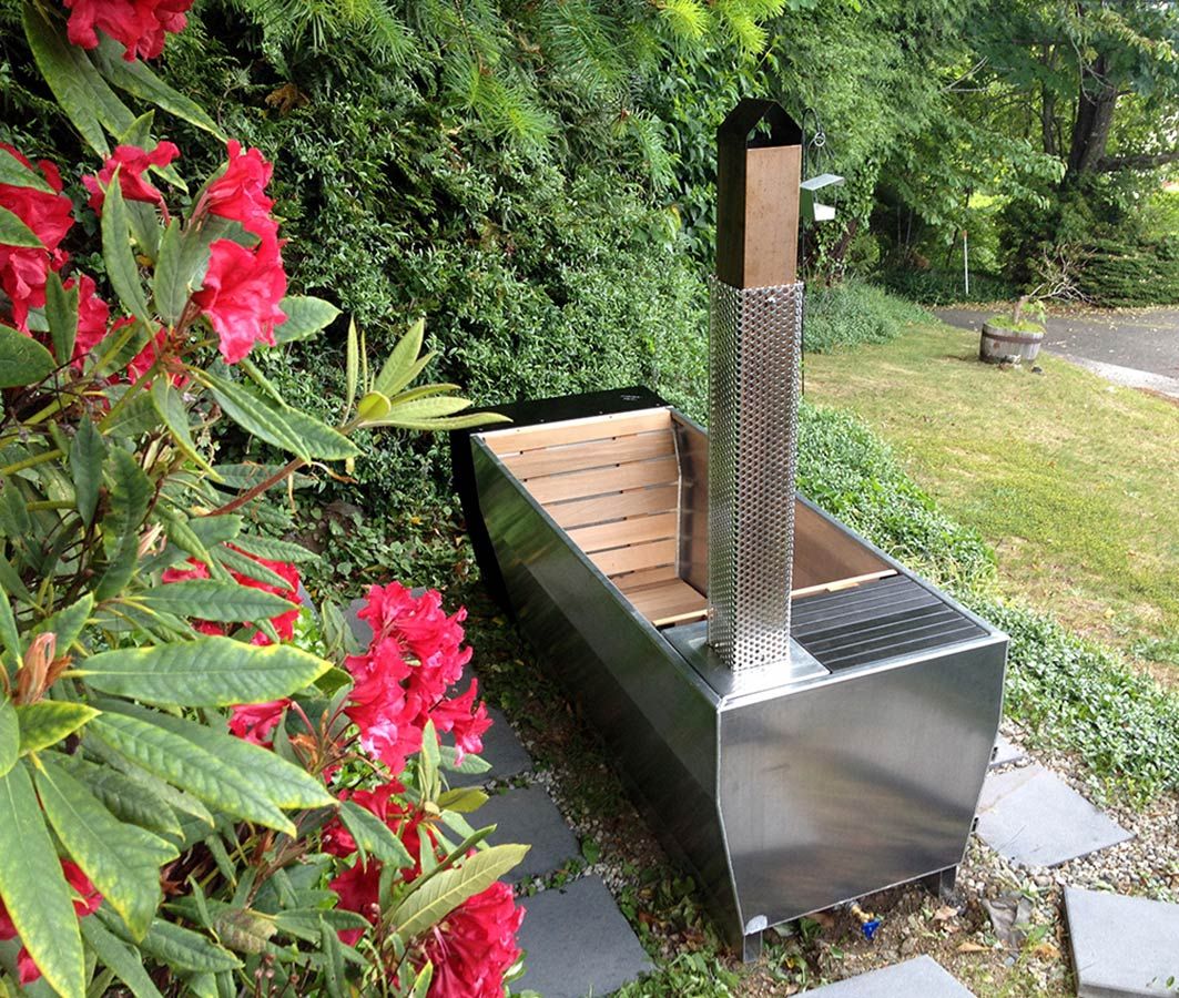 Gartengestaltung Pool Beispiele Elegant soak – Eine Beheizte Außenbadewanne Mit Stil