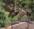 Gartenskulpturen Genial Details About Bronze Patina Flying Crane Sculpture