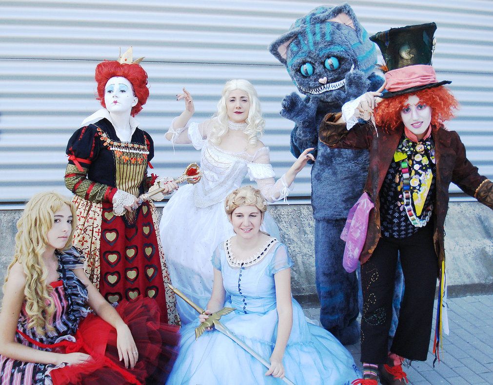 GruppenkostÃ¼me Halloween Best Of Alice In Wonderland Tim Burton Version
