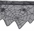 Gruselige Halloween Deko Schön Gothic Black Lace Bat Vorhänge Volant Halloween Spukhaus Spiderweb