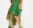Halloween Accessoires Luxus Green Poison Ivy Costume