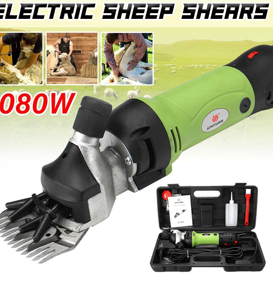 1080W 220V Electric Shearing Clipper Shear Sheep Goats Alpaca Shears Pet font b Hair b font