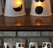 Halloween Deko Basteln Best Of Paper Cup Ghosts with Glowing Noses