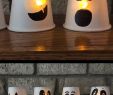 Halloween Deko Basteln Best Of Paper Cup Ghosts with Glowing Noses