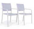 Deko Stuhl Garten Neu Alu Stuhl Tex B 2 Stück Weiß Aluminium Gartenmöbel Stuhl Set In Weiß
