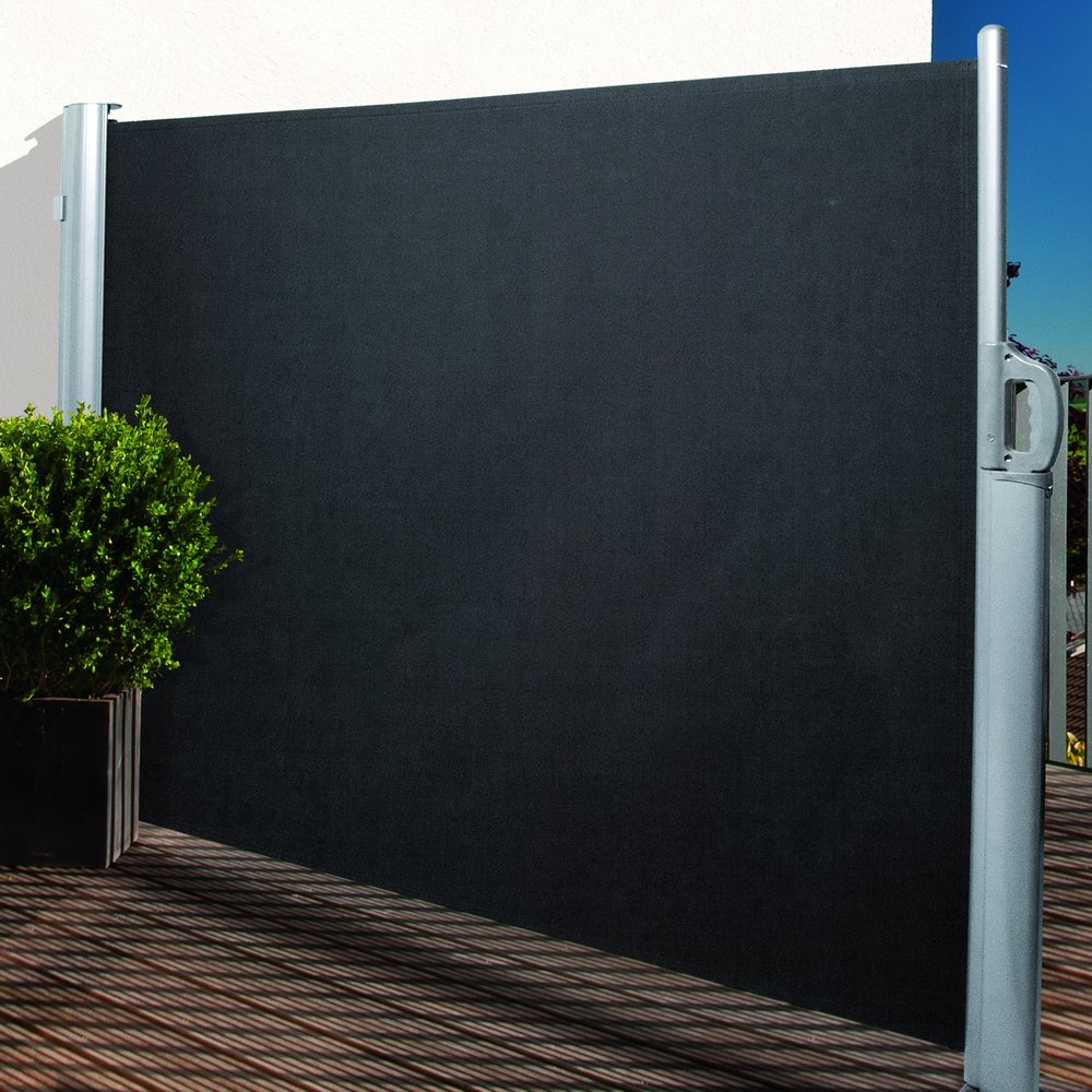 Exklusive Gartendeko Elegant Noor Seitenmarkise Exklusiv 160×350 Cm Anthrazit Sichtschutz