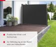 Exklusive Gartendeko Genial Noor Seitenmarkise Exklusiv 160x350 Cm Anthrazit Sichtschutz