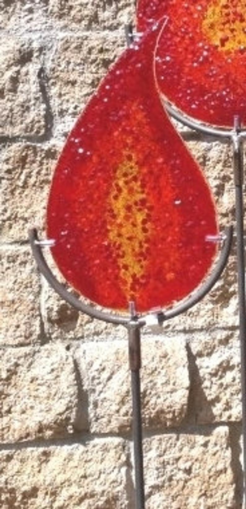 Exklusive Gartendeko Inspirierend Glasfusing Feuer Stele Exklusive Gartendeko