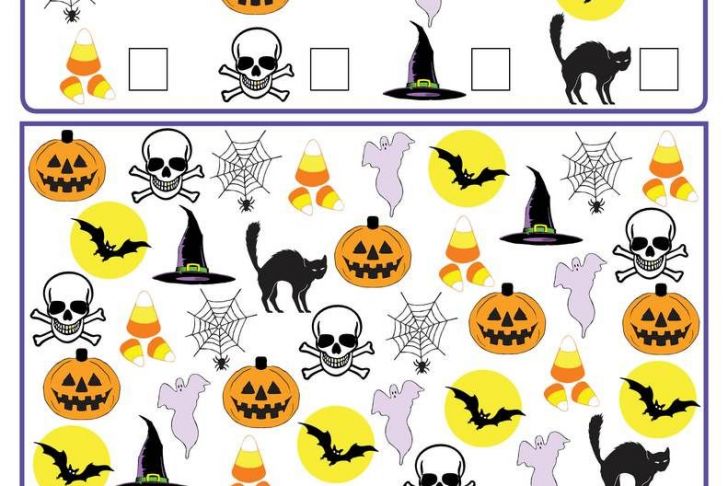 Halloween Kinder Einzigartig Halloween I Spy Printable Halloween Counting Worksheet