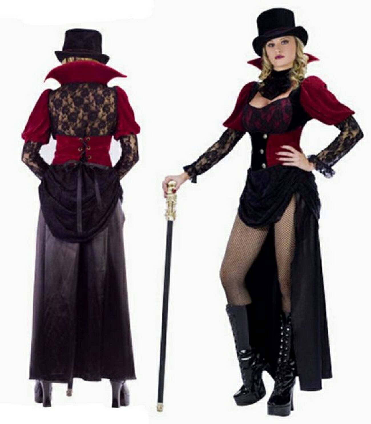 Halloween Kleid Schwarz Einzigartig Female Vampire Makeup