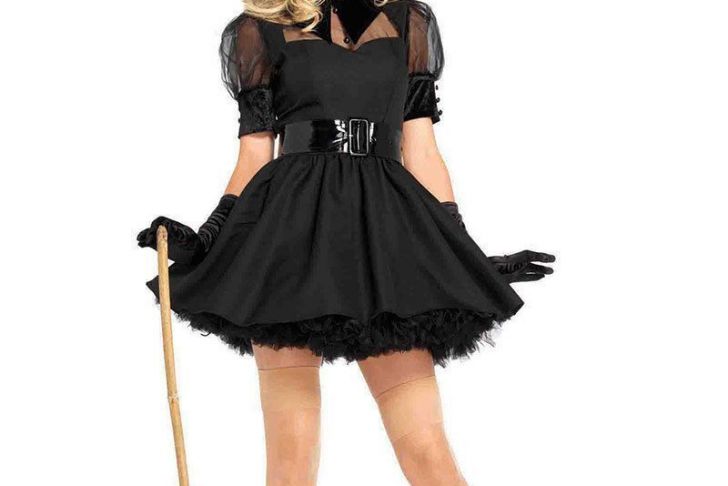 Halloween Kleid Schwarz Elegant Pin Auf Costumes
