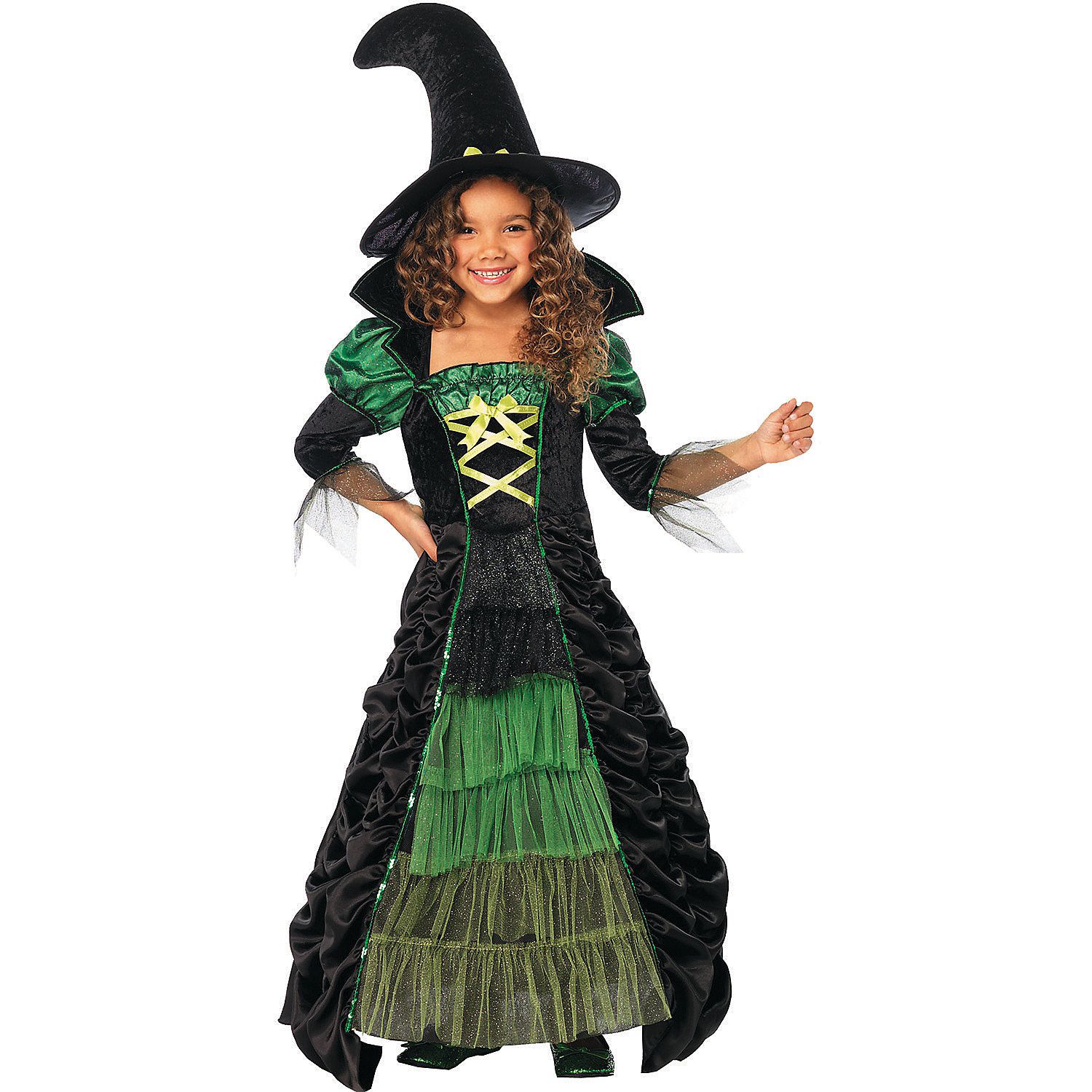 Halloween Kleid Schwarz Frisch Girls Storybook Witch Costume orientaltrading