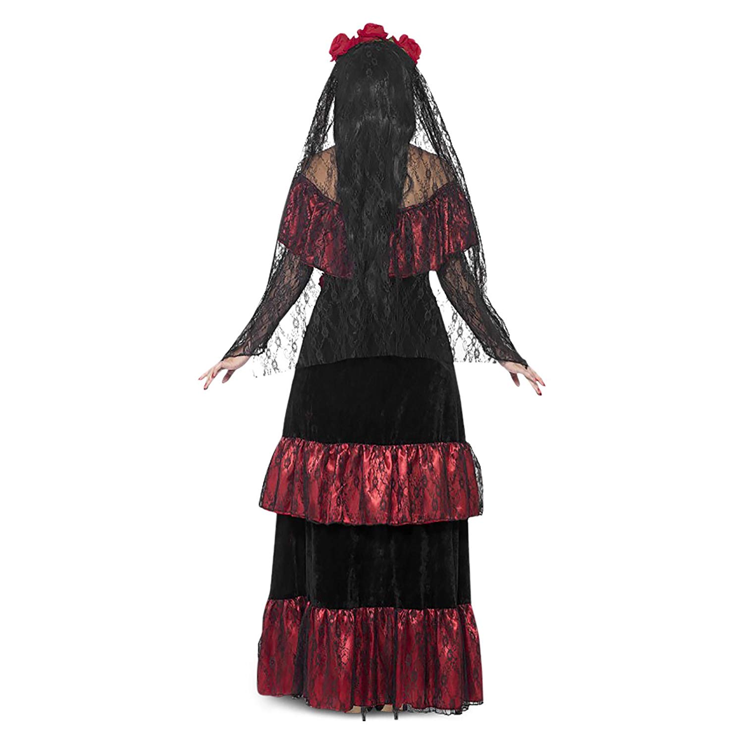 Halloween Kleider Elegant Przebrania I Kostiumy Gothic Brautkleid Sugar Skull Kostüm