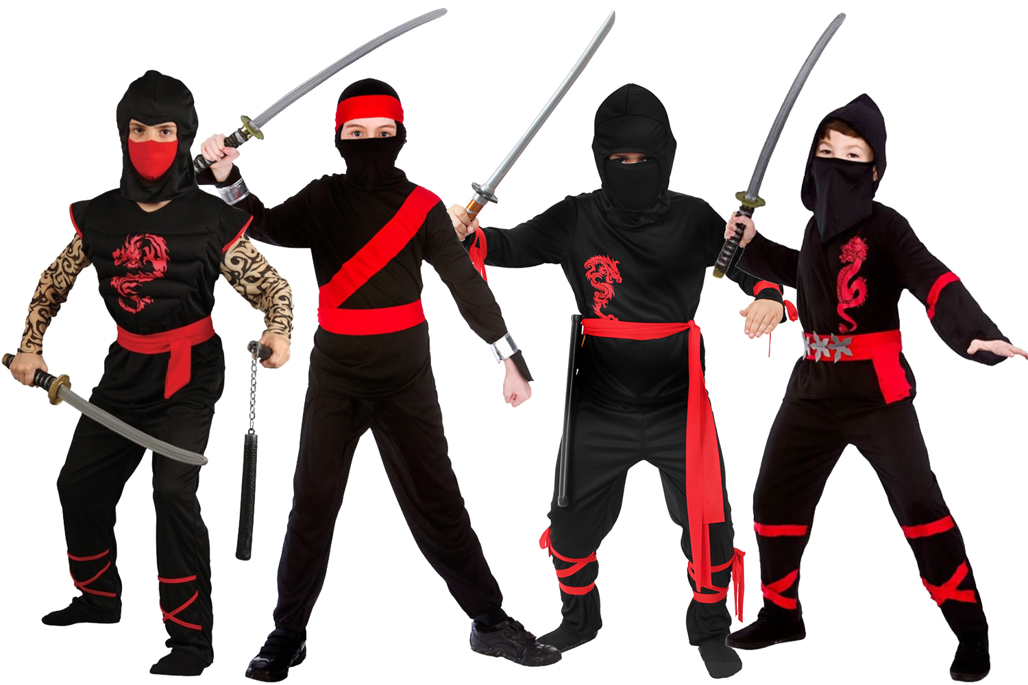 Halloween Kleider Neu Japanese Ninja Power Warrior Costume Halloween Fancy Dress
