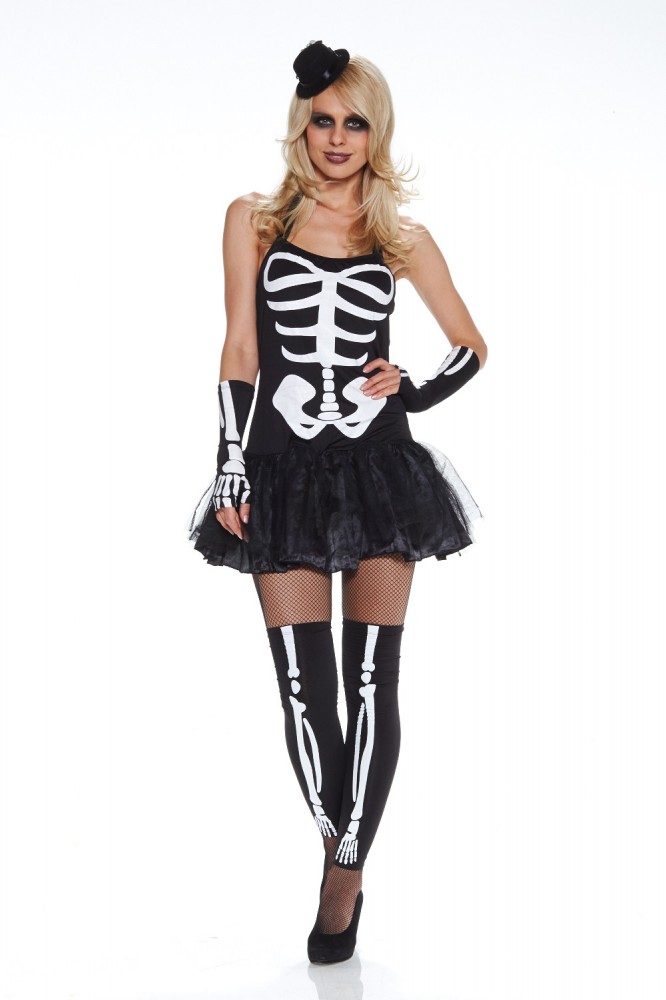 Halloween KostÃ¼m Damen GÃ¼nstig Genial Halloween Kostüm Y Skeleton 1 Karneval Skelett Fasching