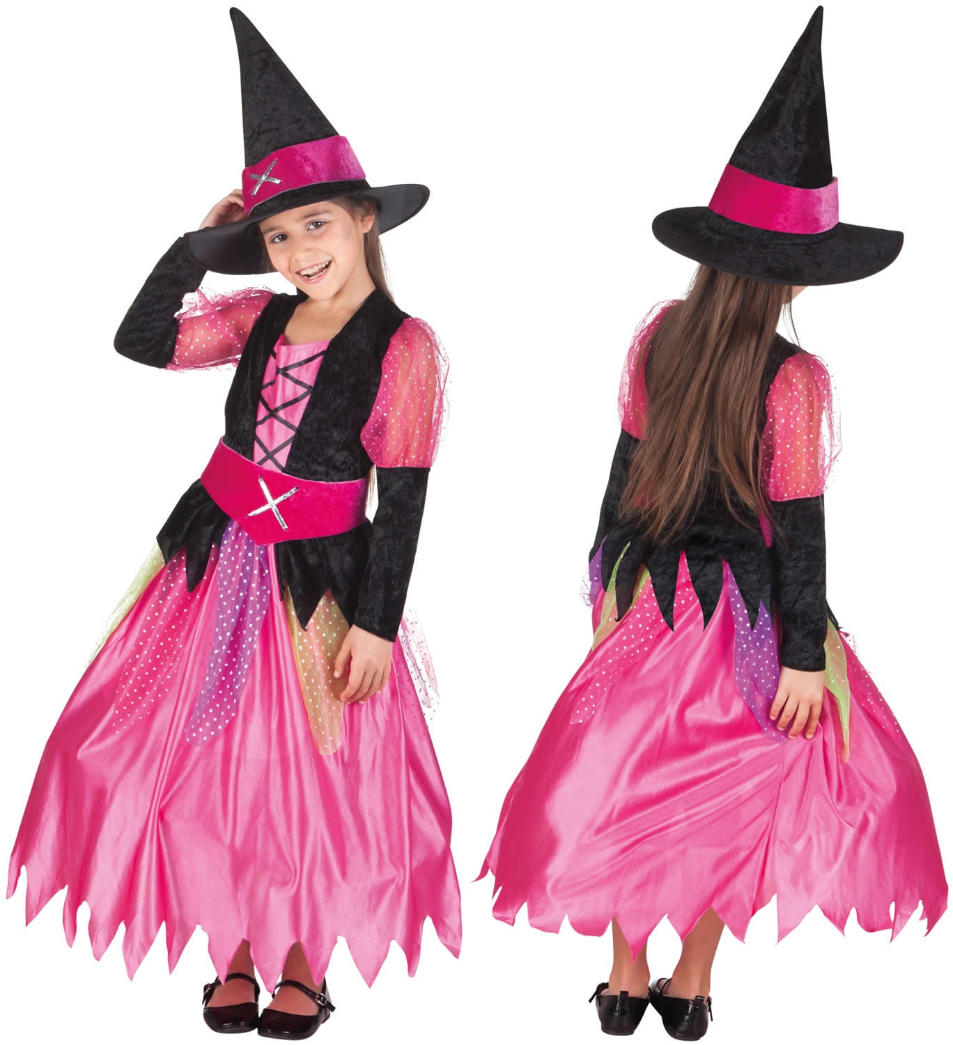Halloween KostÃ¼m Hexe Frisch Hexe Hexen Halloween Kinder Karneval Fasching Kostüm 98