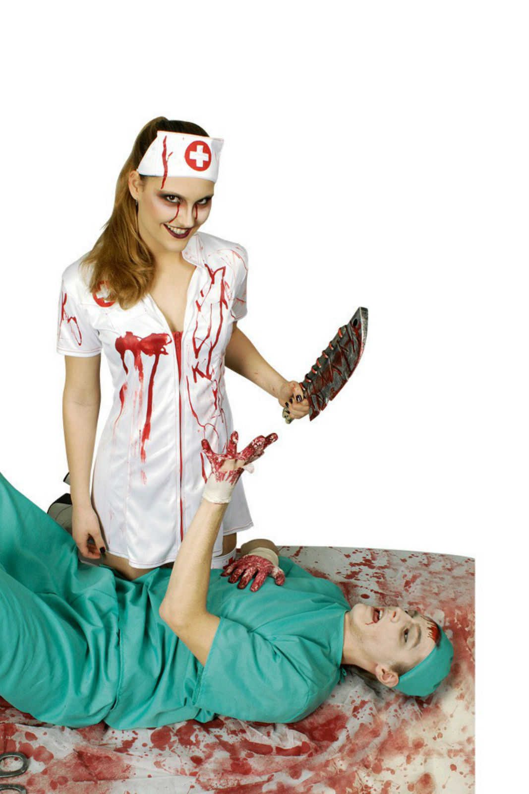 Halloween KostÃ¼m Krankenschwester Elegant Kostüm Blutige Krankenschwester Damen Kleid Horror Zombie