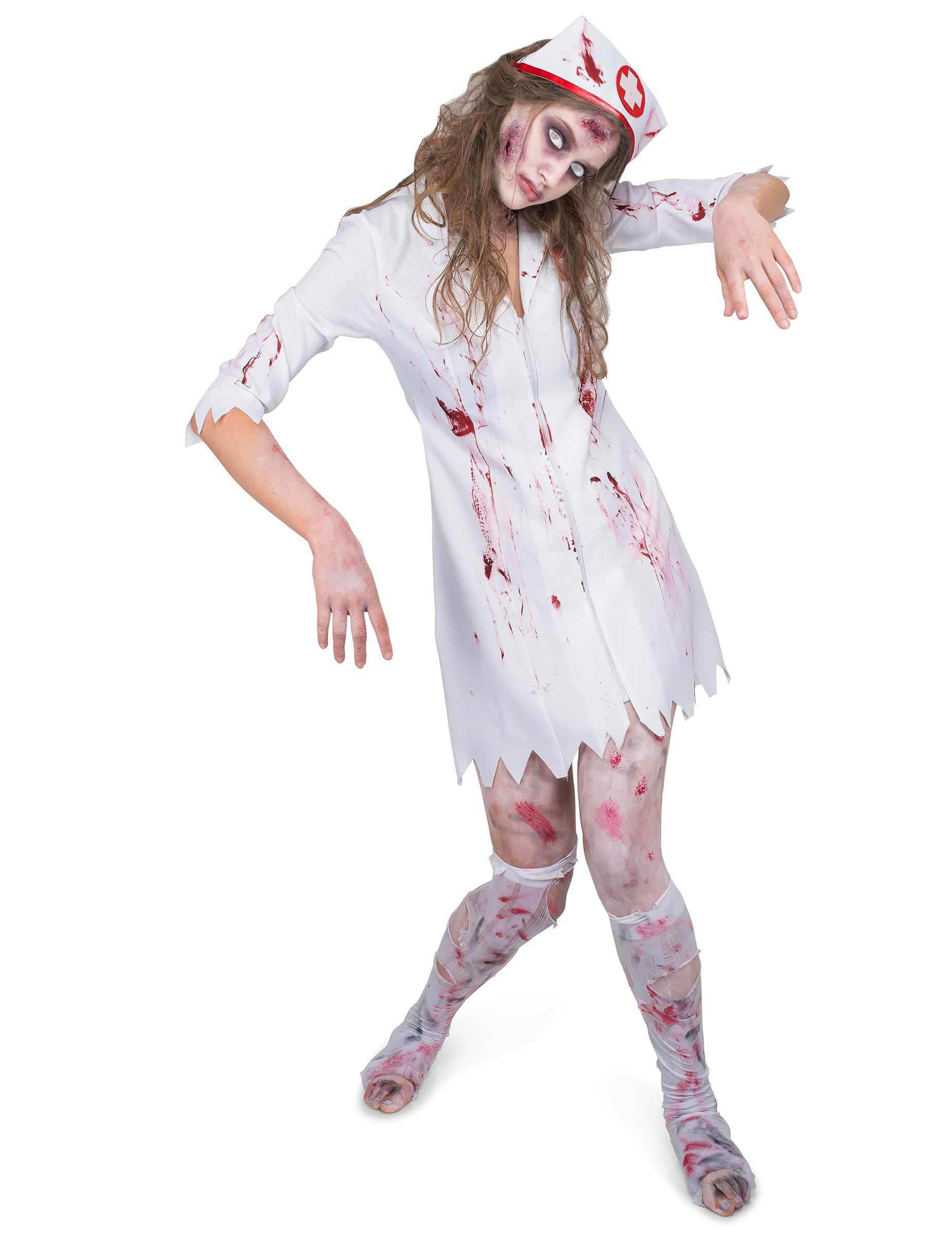 p krankenschwester kostum zombie fur damen