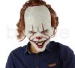 Halloween Laden Frisch Großhandel Stephen Kings Joker Maske Silikon Vollgesichts Horror Clown Latex Maske Halloween Party Masken Horrible Cosplay Prop Spielzeug Tta1789