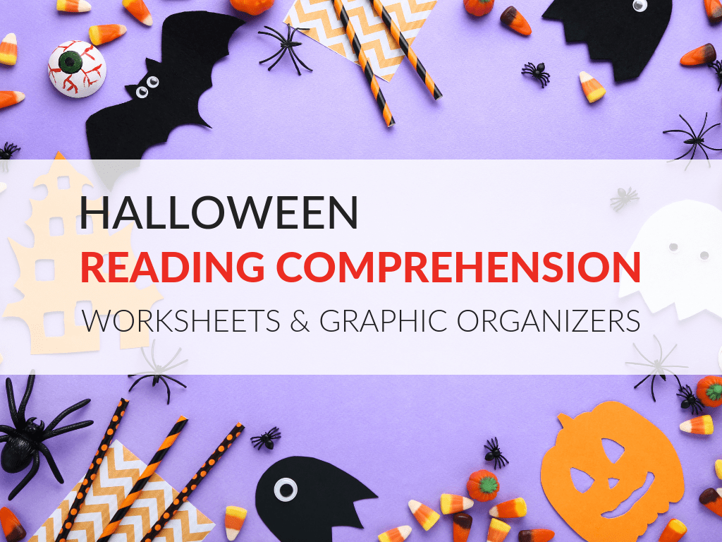 halloween reading prehension worksheets halloween graphic organizers