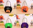 Halloween Lampe Frisch 2018 New Halloween Pumpkin Boo Trick Treat Portable Candy Bag tote Bucket Basket Kids Play Bags