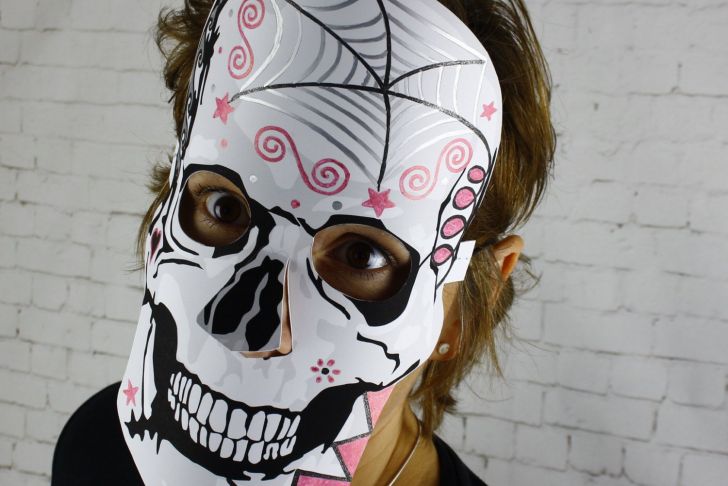Halloween Maske Best Of Spooky Skull Mask Day Of the Dead Sugar Skull Halloween