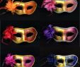 Halloween Maske Frauen Elegant Hot Women Painted Masquerade Face Masks Halloween Party Side Flower Carnival Half Face Masks Valentine S Day Bar Party Carnival Mask Venetian