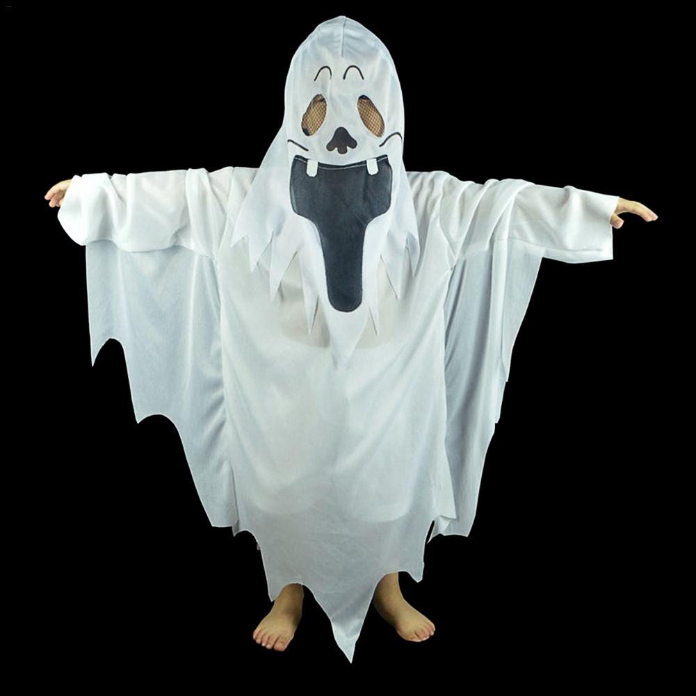 Halloween Maske Frauen Elegant White Ghost Tattered Gown Mask for Girl Boy Children
