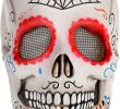 Halloween Maske Frauen Neu Amscan Day Of the Dead Sugar Skull Mask Halloween Costume Accessories for Adults E Size