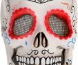 Halloween Maske Frauen Neu Amscan Day Of the Dead Sugar Skull Mask Halloween Costume Accessories for Adults E Size