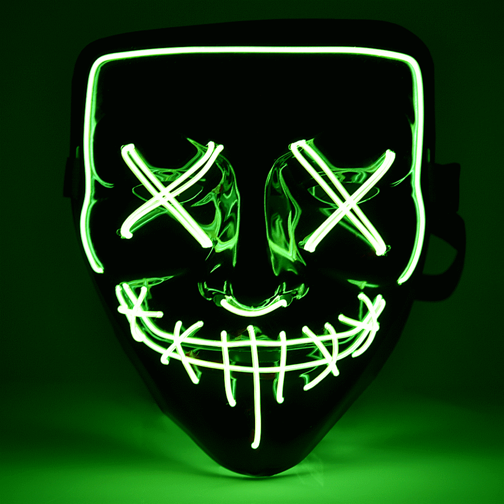 Halloween Maske Frisch ÐÑÐ¿Ð¸ÑÑ ÐÐ¿ÑÐ¾Ð¼ Party El Led Neon Halloween Mask Light Up ÐÐ°ÑÐºÐ° Ð§ÐµÑÐµÐ¿ ÐÐ°Ð±Ð°Ð²Ð½ÑÐ¹ ÐÐ¾ÑÑÑÐ¼ ÐÑÐ±Ð¾ÑÑ ÐÐ°ÑÑÐ¸Ð¸ ÐÐ°ÑÐºÐ¸ Glow Ð Dark Scary Movie Cosplay ÐÐ¸ÑÐ°Ð½Ð¸Ñ